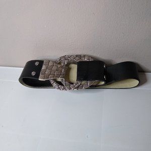 Vintage Chico's Black And Silver 43" Belt